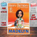 Dream Defenders 1 Style Theme Personalised Kidshows Birthday Card (SA)