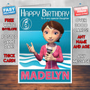 Dream Defenders 2 Style Theme Personalised Kidshows Birthday Card (SA)