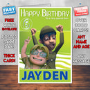 Dream Defenders 6 Style Theme Personalised Kidshows Birthday Card (SA)