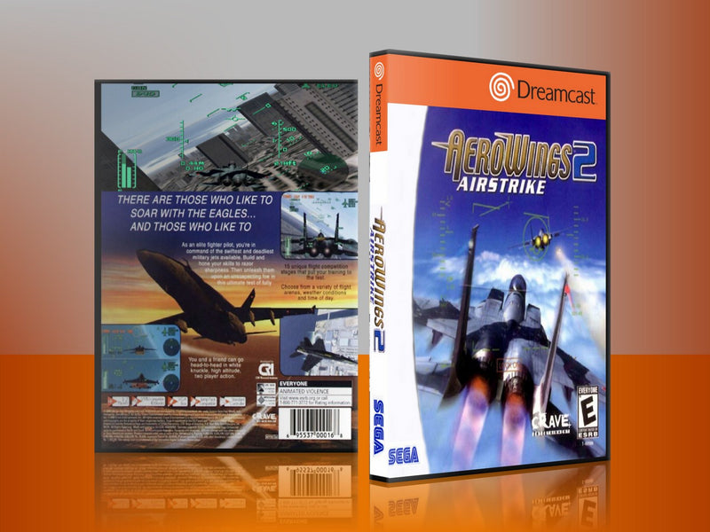 Sega Dreamcast Dc REPLACEMENT GAME CASE for Aero wings2