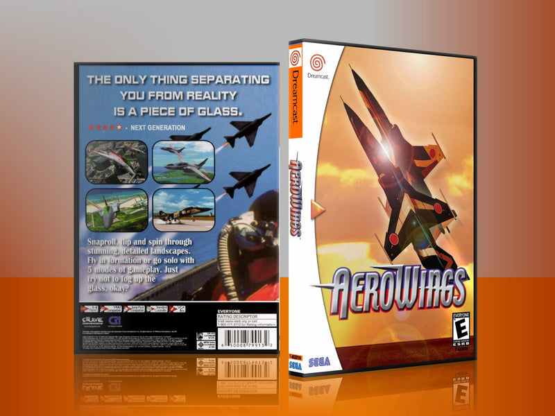 Sega Dreamcast Dc REPLACEMENT GAME CASE for Aero wings 3