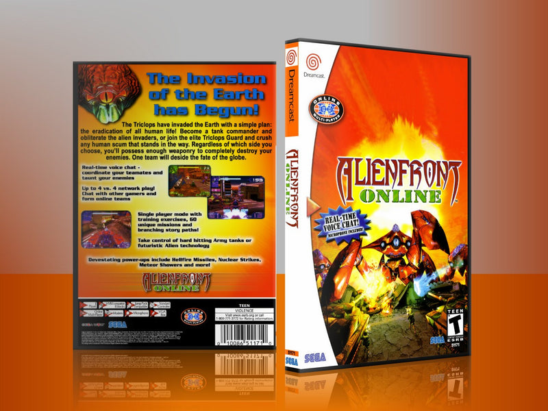 Sega Dreamcast Dc REPLACEMENT GAME CASE for Alien front online