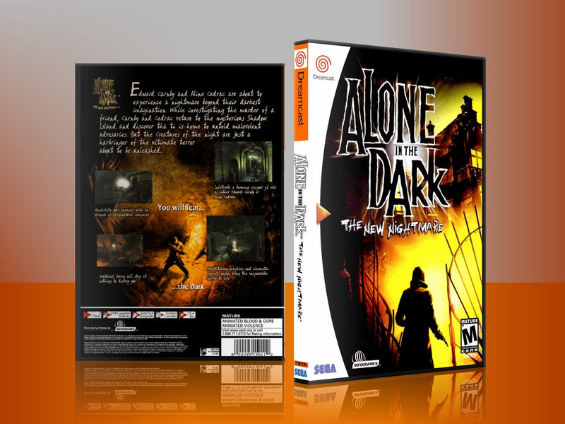 Sega Dreamcast Dc REPLACEMENT GAME CASE for Alone in the dark 2