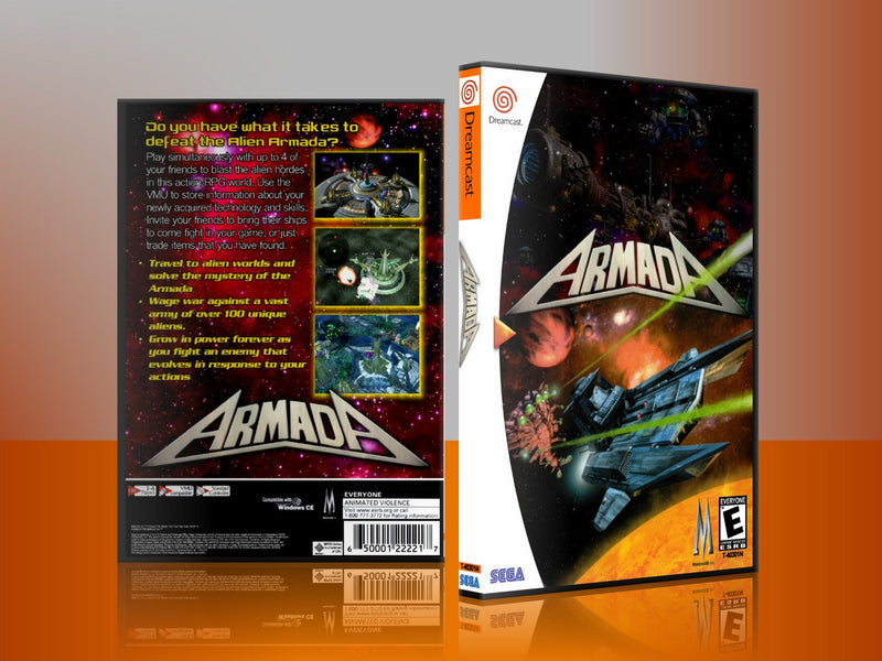 Sega Dreamcast Dc REPLACEMENT GAME CASE for Armada