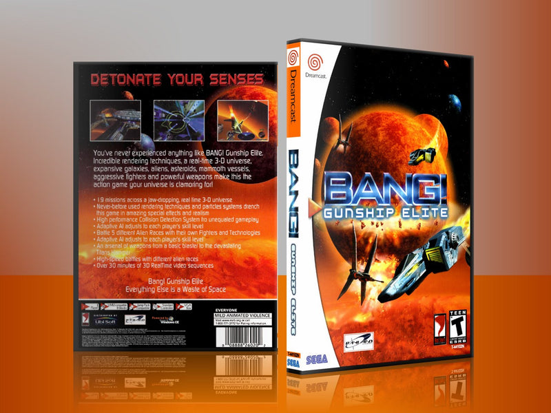 Sega Dreamcast Dc REPLACEMENT GAME CASE for Bang gunship elite