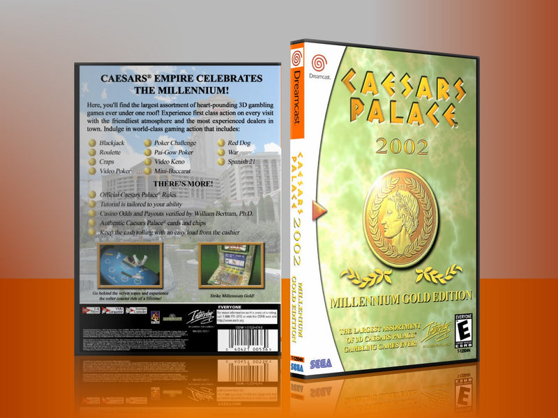 Sega Dreamcast Dc REPLACEMENT GAME CASE for Caesars palace2000