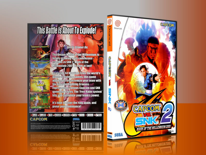 Sega Dreamcast Dc REPLACEMENT GAME CASE for Capcom vs snk 2 4