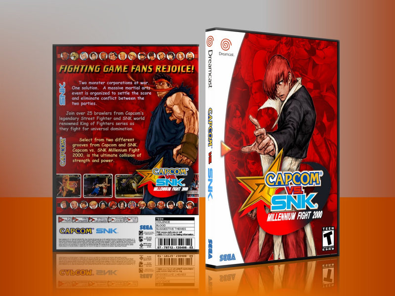 Sega Dreamcast Dc REPLACEMENT GAME CASE for Capcom vs snk 3
