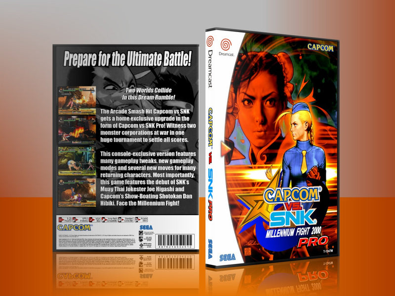 Sega Dreamcast Dc REPLACEMENT GAME CASE for Capcom vs snk pro 4