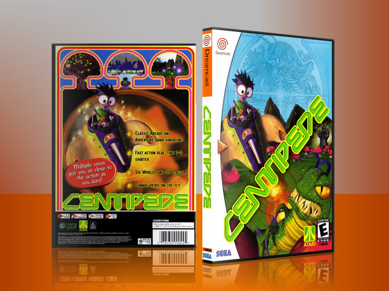 Sega Dreamcast Dc REPLACEMENT GAME CASE for Centipede