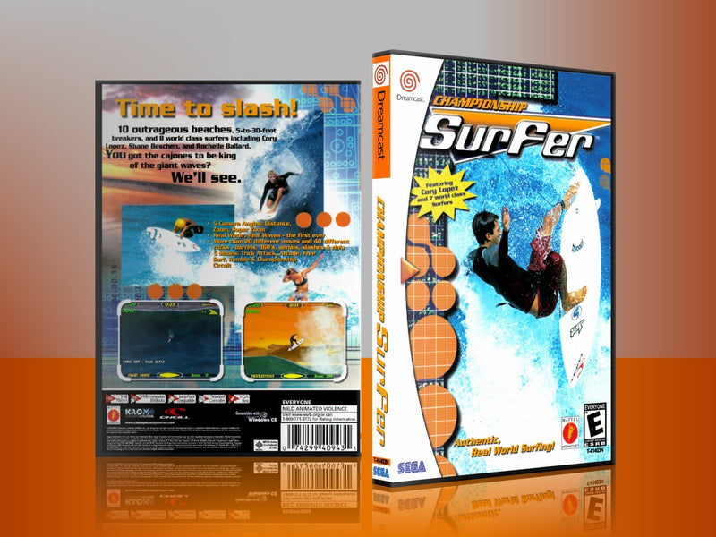 Sega Dreamcast Dc REPLACEMENT GAME CASE for Championship surfer