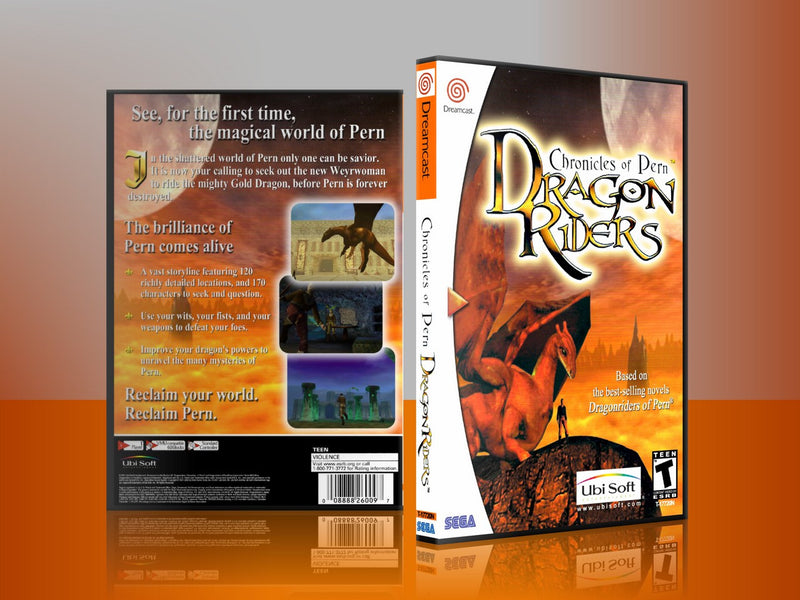 Sega Dreamcast Dc REPLACEMENT GAME CASE for Chronicles of pern dragon riders