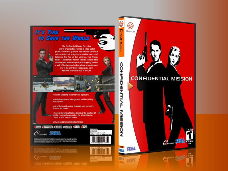 Sega Dreamcast Dc REPLACEMENT GAME CASE for Confidential mission