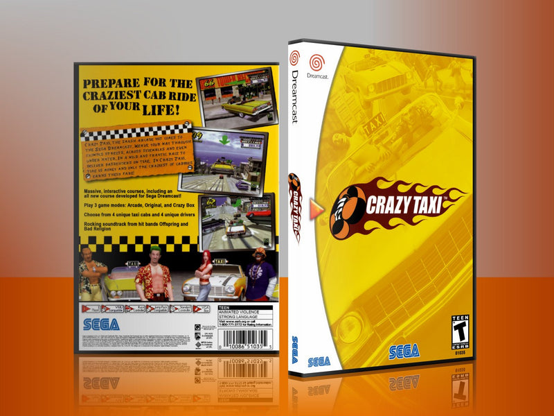 Sega Dreamcast Dc REPLACEMENT GAME CASE for Crazy taxi 6