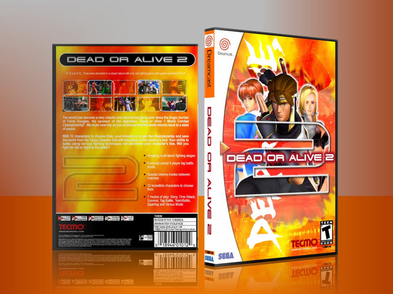 Sega Dreamcast Dc REPLACEMENT GAME CASE for Dead or alive2 8