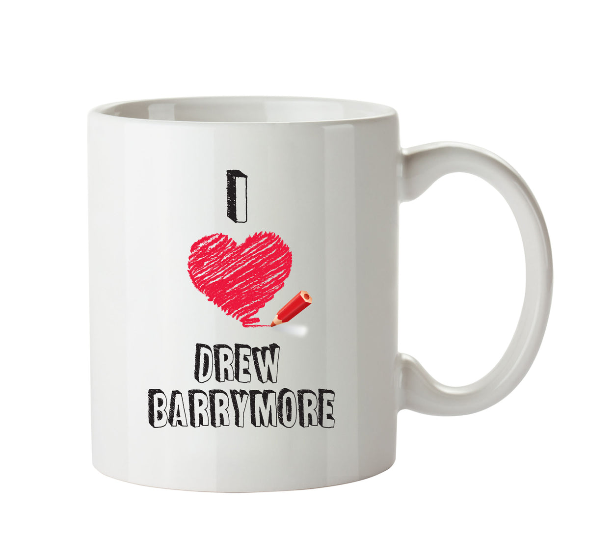 I Love Drew Barrymore - I Love Celebrity Mug - Novelty Gift Printed Tea Coffee Ceramic Mug – I Love Drew Barrymore - I Love Celebrity Mug - Novelty Gift Printed Tea Coffee