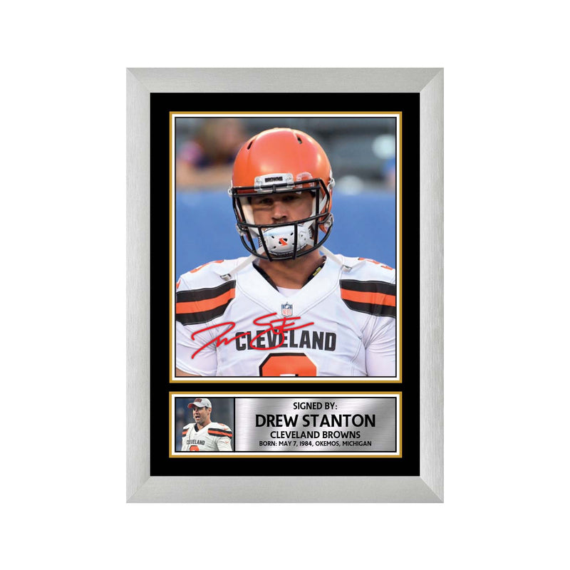 Drew Stanton 2 Limited Edition Football Signed Print - American Footballer