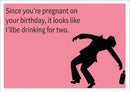 Drinking For Two INSPIRED Adult Personalised Birthday Card Birthday Card