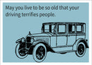 Driving Terrifies People INSPIRED Adult Personalised Birthday Card Birthday Card