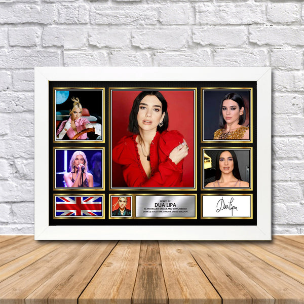 Dua Lipa Printed Signature Print – Reproduction Print