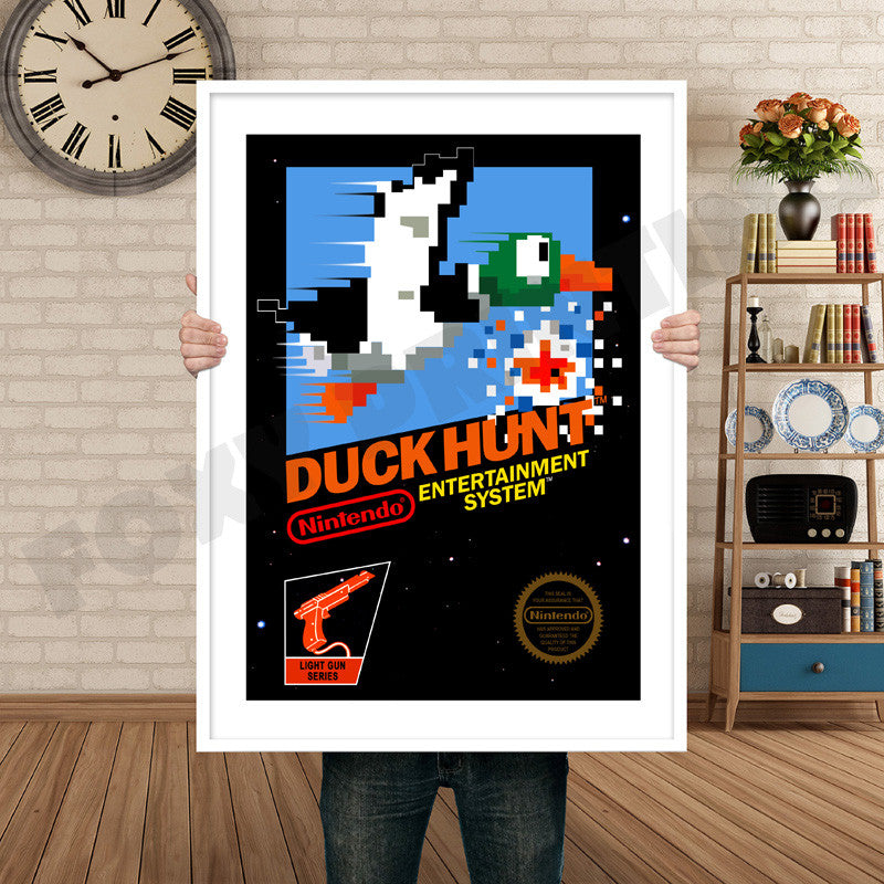 Duck Hunt Retro GAME INSPIRED THEME Nintendo NES Gaming A4 A3 A2 Or A1 Poster Art 220