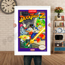 Duck Tales 2 Retro GAME INSPIRED THEME Nintendo NES Gaming A4 A3 A2 Or A1 Poster Art 222