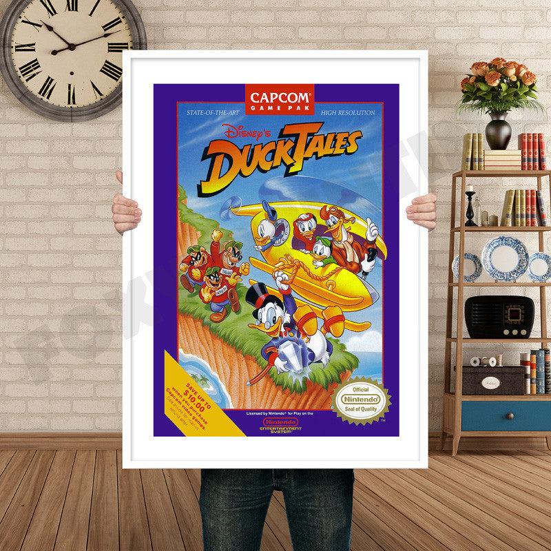 Duck Tales Retro GAME INSPIRED THEME Nintendo NES Gaming A4 A3 A2 Or A1 Poster Art 221