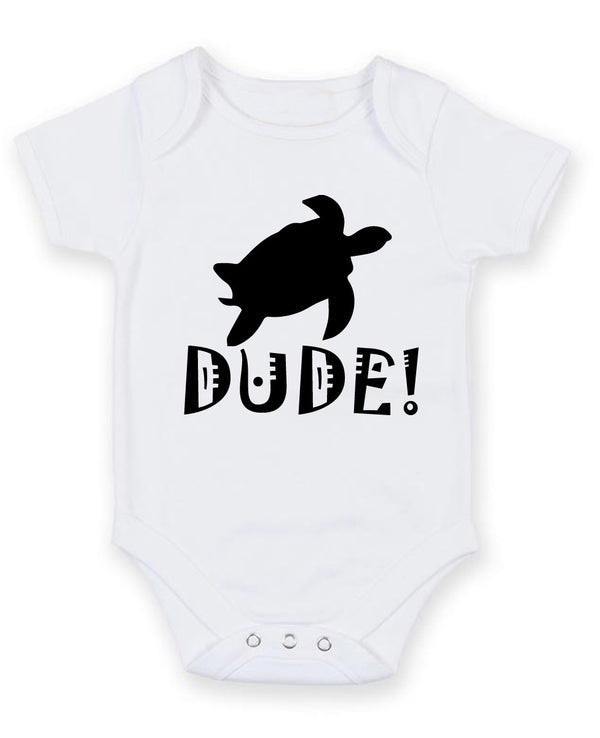 Dude Personalised Baby Boy Girl Unisex Short Sleeve Bodysuit