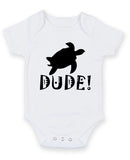 Dude Personalised Baby Boy Girl Unisex Short Sleeve Bodysuit