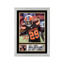 Duke Johnson Limited Edition Football Signed Print - American Footballer
