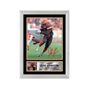 Duke Johnson 2 Limited Edition Football Signed Print - American Footballer
