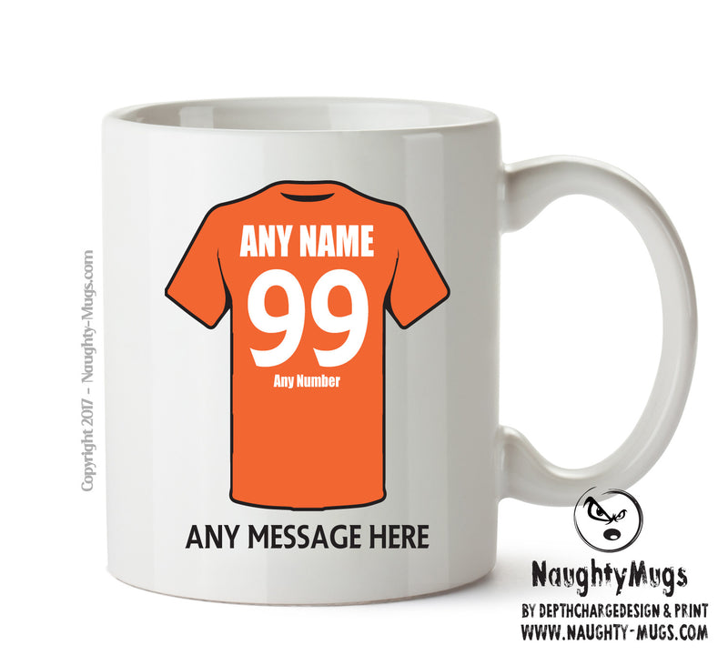 Dundee United Football Team Mug Personalised Birthday Age And Name