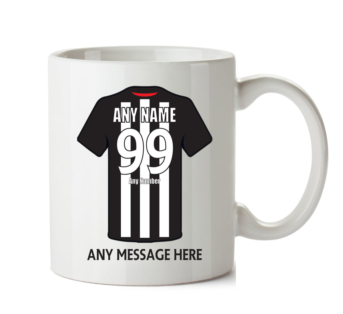 Dunfermiline Athletic Football Team Mug Personalised Birthday Age And Name – printed mug product image 1