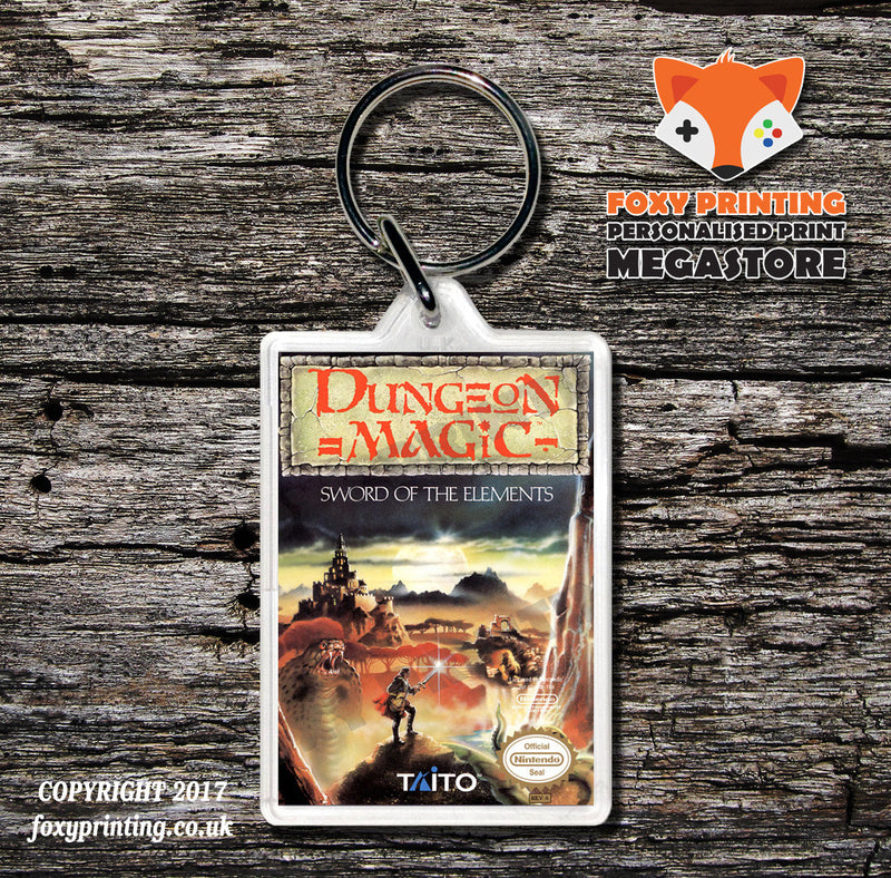 Duck Tales Retro NES Game Cover Art Gaming Keyring