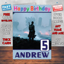 Dunkirk 2017 Theme Style Personalised Kids Inspired Movie Birthday Card (SA)