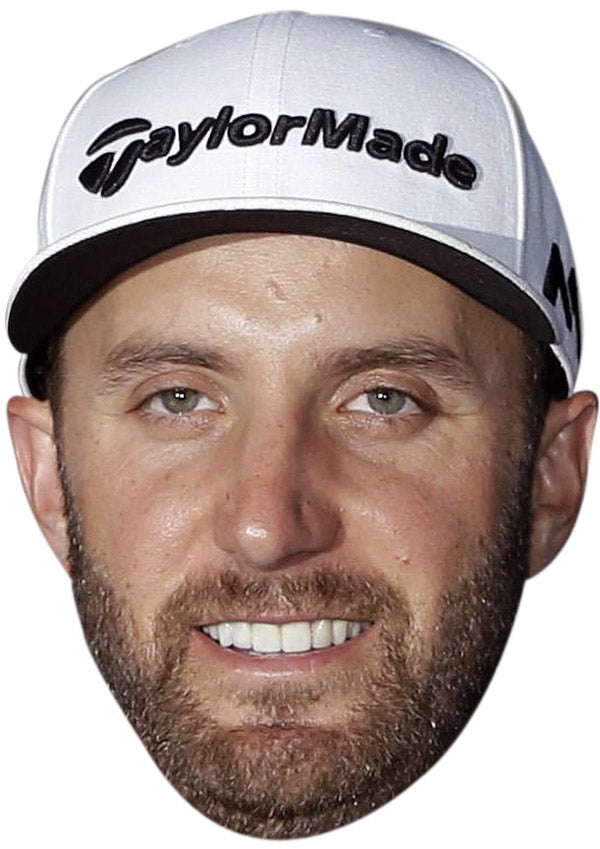 DUSTIN JOHNSON JB - Golf Fancy Dress Cardboard Celebrity Party Face Mask