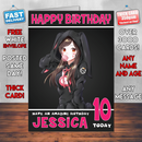 Personalised Dva Hoodie Overwatch Inspired Style Game Kids Inspired Birthday Card (SA)
