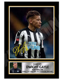 Dwight Gayle (1) Limited Edition Football Player Signed Print - Football
