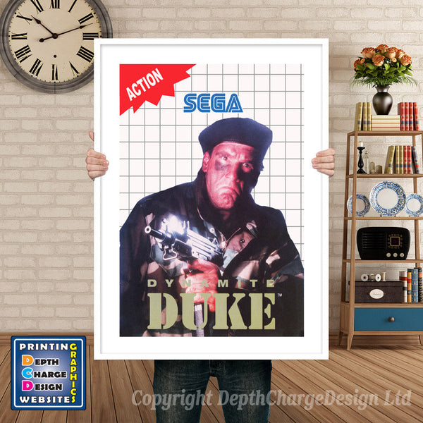 Dynamite Duke Inspired Retro Gaming Poster