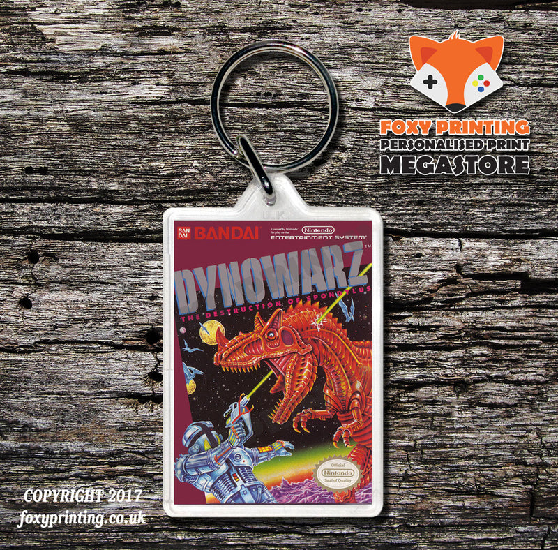 Dusty Diamonds All-Star Baseball Retro NES Game Cover Art Gaming Keyring