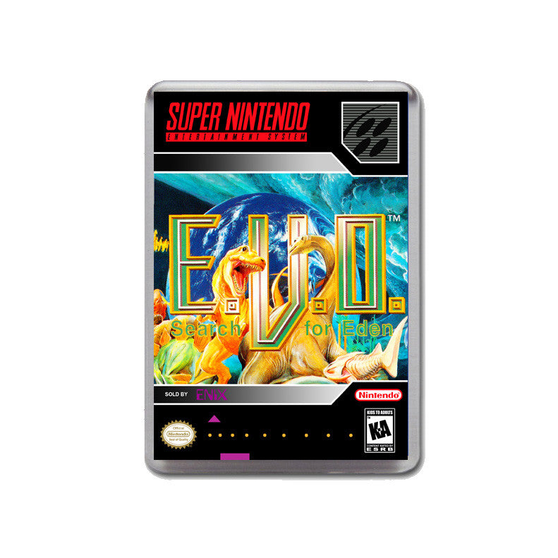 E.V.O. Search For Eden - SNES Inspired Game Retro Gaming Magnet