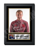 EDDIE NIEDZWIECKI Limited Edition Football Player Signed Print - Football