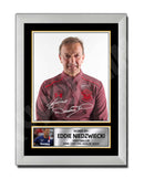 EDDIE NIEDZWIECKI Limited Edition Football Player Signed Print - Football