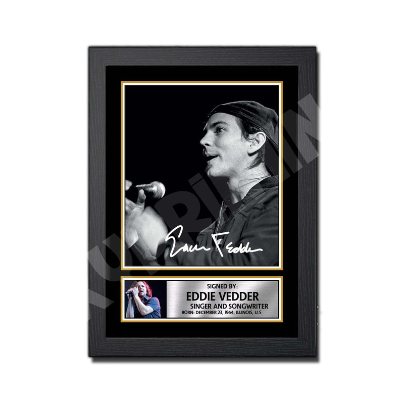 EDDIE VEDDER (1) Limited Edition Music Signed Print