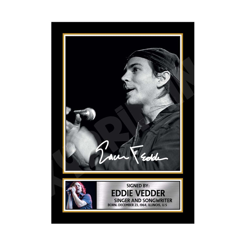 EDDIE VEDDER (1) Limited Edition Music Signed Print
