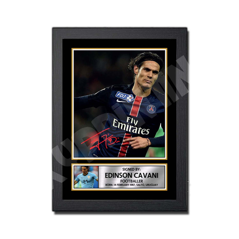 EDISON CAVANI (1) Limited Edition Football Player Signed Print - Football