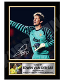 EDWIN VAN DER SAR 2 Limited Edition Football Player Signed Print - Football