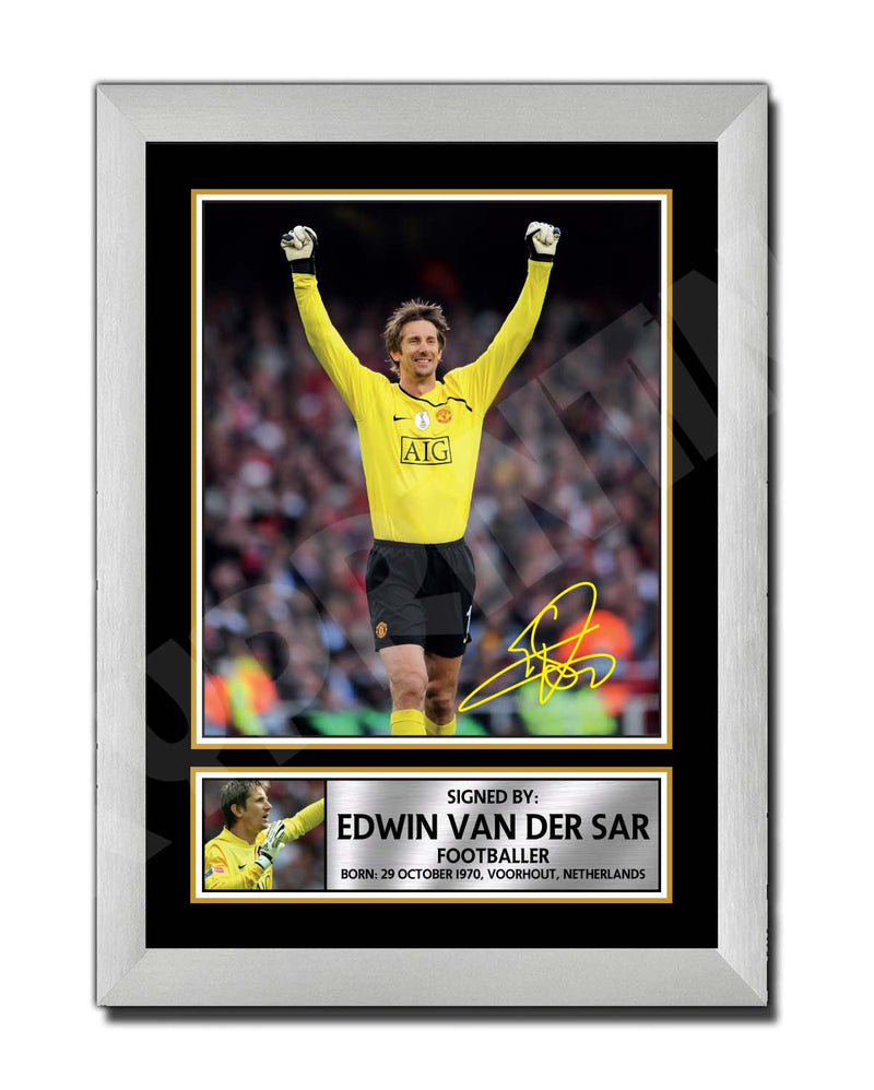 EDWIN VAN DER SAR (1) Limited Edition Football Player Signed Print - Football