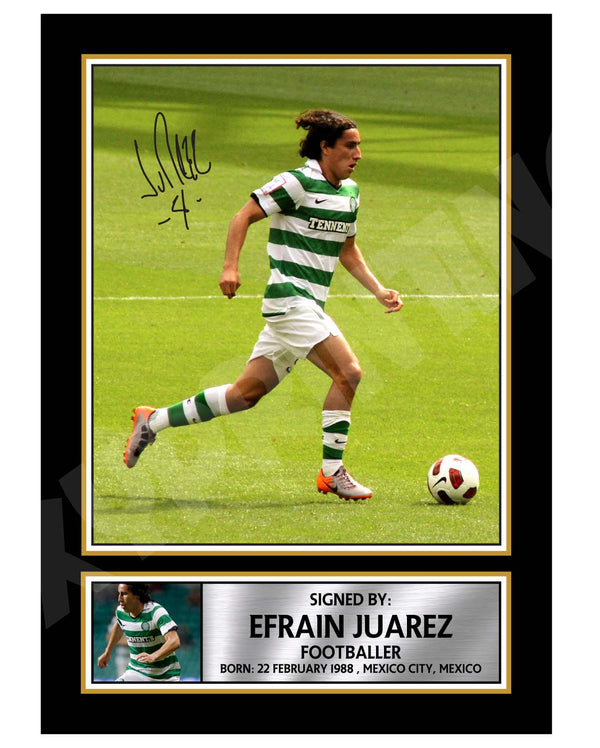 EFRAIN JUAREZ Football Player Printed Signature Print