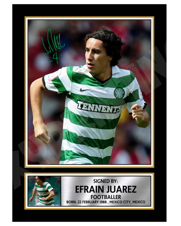 EFRAIN JUAREZ 2 Football Player Printed Signature Print